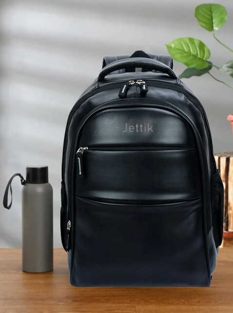 jettik Vegan Leather Travel College Office Bag Backpack 40 L