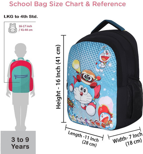 ZERUS BY KNSE Cute 7D Printed School Bag For Girls Boys Kids Bags  Backpack 20 L Backpack