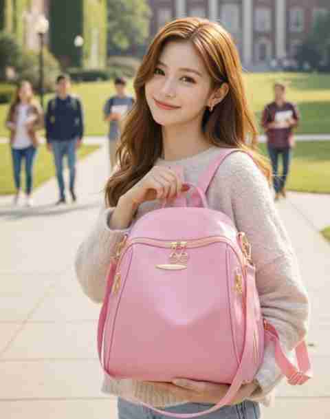 RHK collage backpacks for girl 15 L Backpack pinkkqsf - Price in India ...