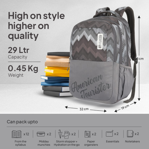 AMERICAN TOURISTER Crone Backpack 05-Grey 29 L Backpack - Main Image