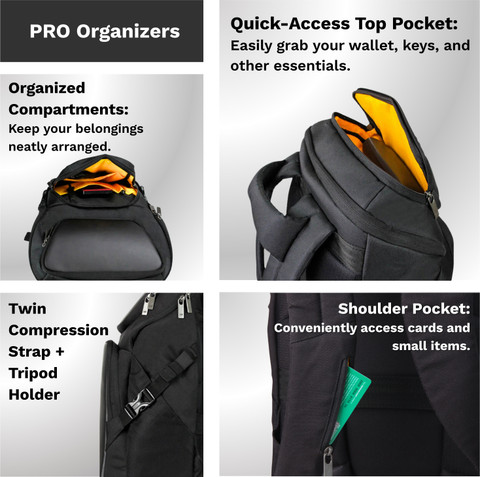 GODS Seneca with Moulded Front Panel Tech Backpack 28 L Laptop