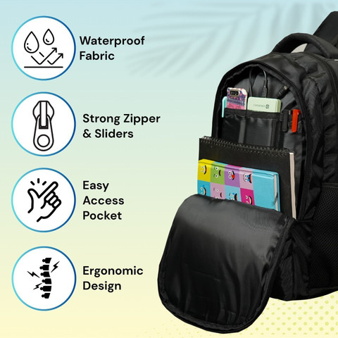 saracreation XHackerX backpack 2 secret Hidden Pocket 35 L