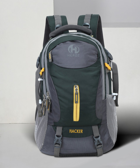 HEROZ Hacker 50 L Laptop Backpack Mehdi Green - Price in India