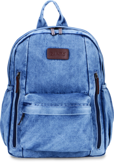 Zainto Denm Bag for women and girls 25 L Backpack Blue Price in
