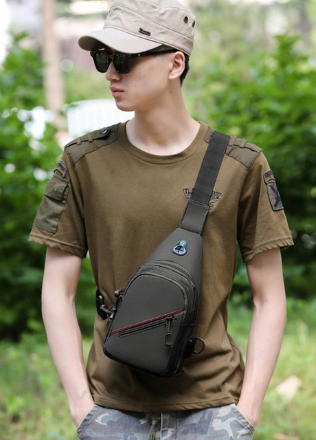 Men's Horror Doll Sling Bag - Lightweight Crossbody Chest Bag, Adjustable Strap, 8x4x15 Inches