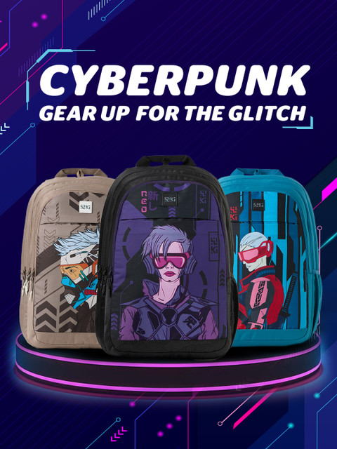 Wildcraft Cyber_Punk Neirtri Black 45 L Laptop Backpack Black