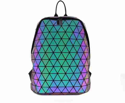 BATCAT Luminous Geometric Holographic Reflective Backpack Color