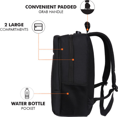 FUR JADEN Anti Theft Number Lock 15.6 Inch Laptop Backpack with