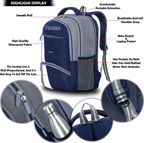 Joyous Casual Waterproof Laptop Backpack/Office Bag/School Bag/College  Bag/Business Bag 35 L Laptop Backpack