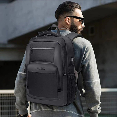 HRX by Hrithik Roshan Pro Unisex Travel 40 L Laptop Backpack Black