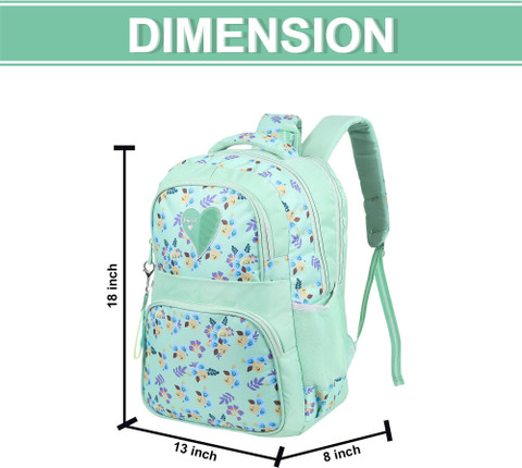 Stryker Floral Print Lightweight Girls Bag Stylish Latest Backpack  Waterproof School Bag 35 L Laptop Backpack