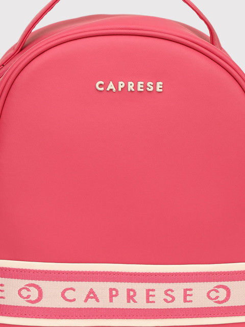 Caprese TRINITY FASHION BACKPACK MEDIUM FUCHSIA SOLID WOMEN'S BAG