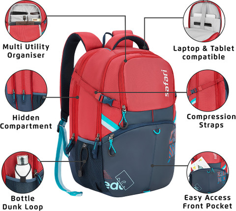 Safari Bag With Secret Compartment SAFARI Expand 43 L Laptop Backpack