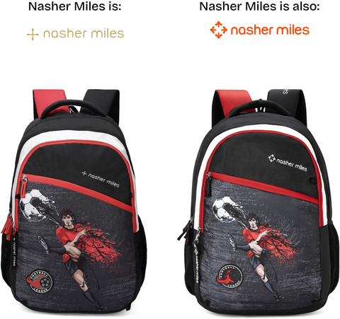 NASHER MILES Football Strike Backpack|3 compartment/Casual/Ball