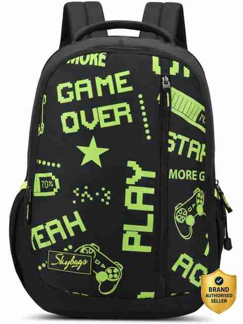SKYBAGS NEW NEON 23-02 SCHOOL BP (H) BLACK 30 L Backpack Black