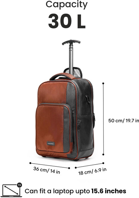 Assembly inch Laptop Roller Case Laptop Backpack Trolley