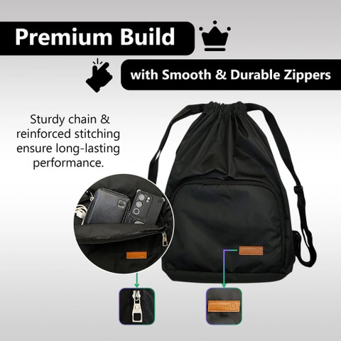 Alienoid Activity Drawstring Sack With Adjuster Buckle for Gym