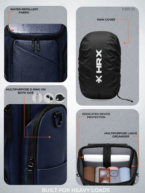 HRX by Hrithik Roshan HRX 42L Laptop Backpack Anti-Theft Green - Image 8