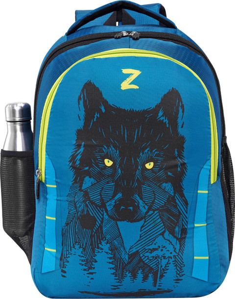 ZERUS Wolf Design Backpack for Girls Boys Durable School College Bag 35  L Laptop Backpack - Main Image
