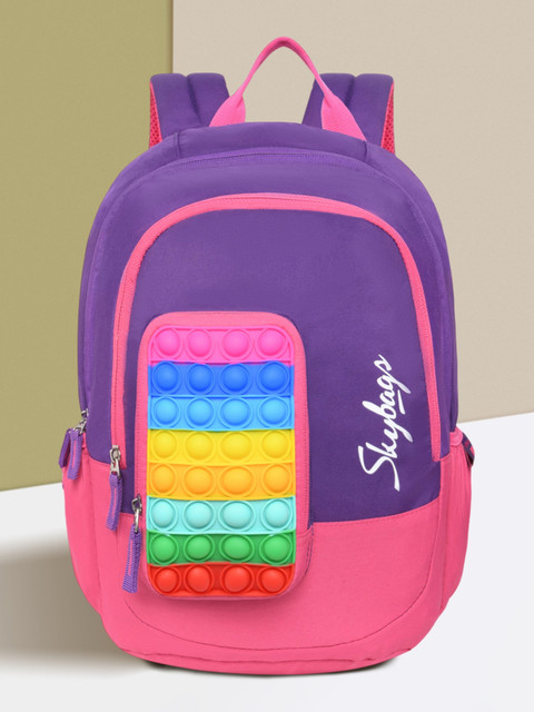 SKYBAGS POP IT 02 SCHOOL 18 L Backpack Purple Price in India