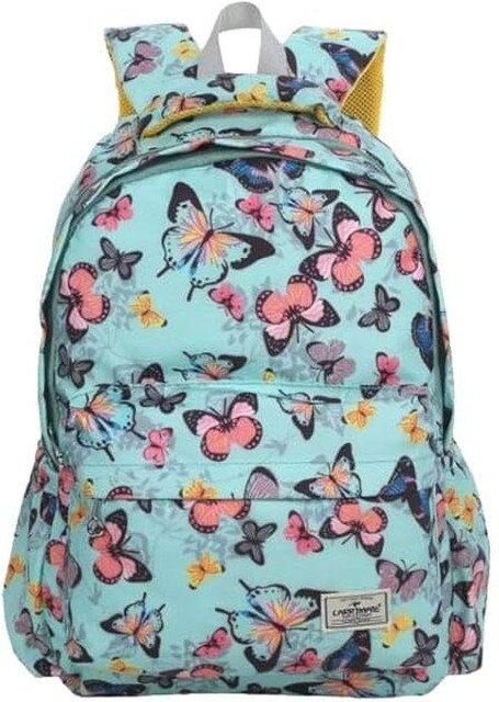 Kipling Pink Multicolor Butterfly Print Backpack Kipling Backpack Pink Color Print Laptop Bookbag School  main image 3