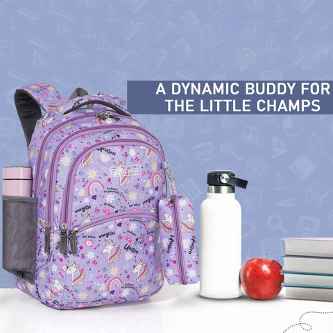 Richers Polyester Floral Printed College Tuition Laptop Backpack