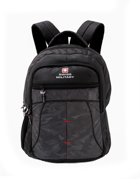 SWISS MILITARY Camouflage Multi-Utility 31 L Laptop Backpack Black