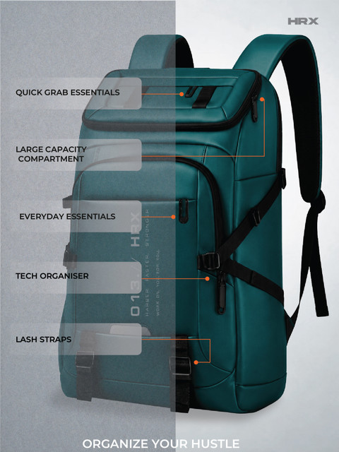 リク HRX by Hrithik Roshan Laptop 41 L Backpack Teal - Price in India