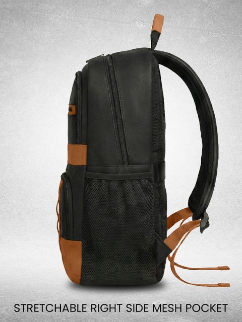 WROGN Large 40 L Laptop Backpack Unisex Urban Heritage Pro with Anti Theft Pocket & Rain Cover (Black) - Image 7