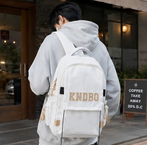 arisen 40L Korean Style Laptop Backpack (White) - Image 8