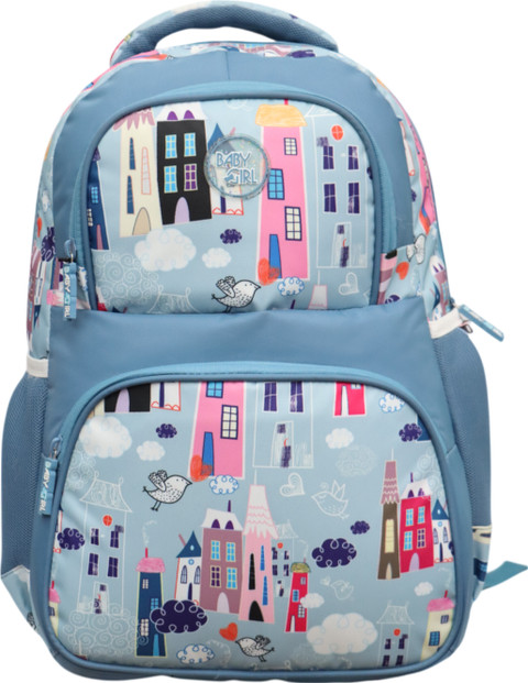 Baby Girl korean style school bag for kids |Airpot Blue Color Bag 35 L  Backpack