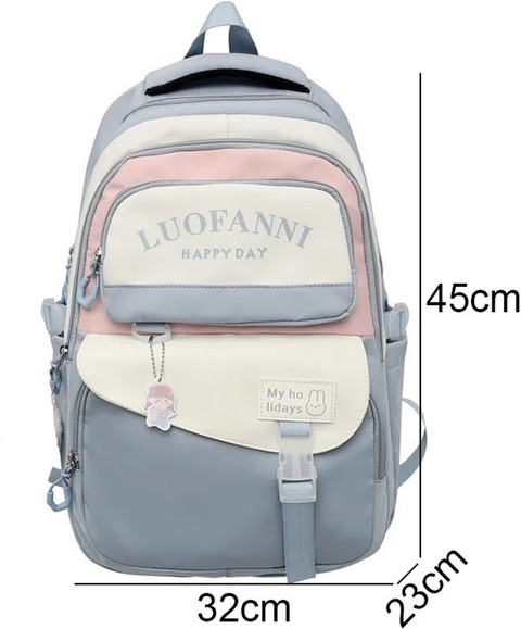 Uromee Women's Waterproof Nylon Backpack Purse - Large Daypack For Travel, School, Fashion