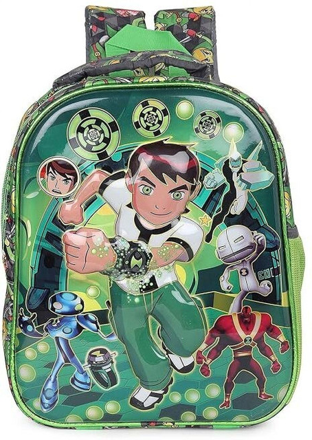 Stylbase Kids Trends Ben Ten 3D Character Embossed School Bag -2-6 age 10 L  Backpack