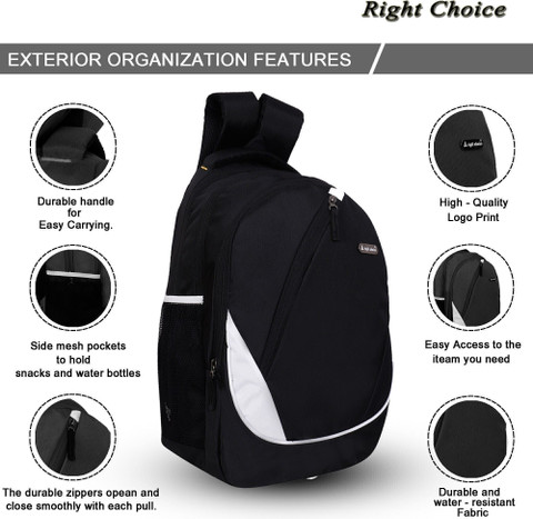 RIGHT CHOICE Standard Size 30 L Office College Travel Bag for men women  water resistance 30 L Laptop Backpack