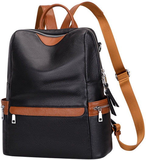 MomsyStore Leather Backpack Purse For Girs and Women For Office