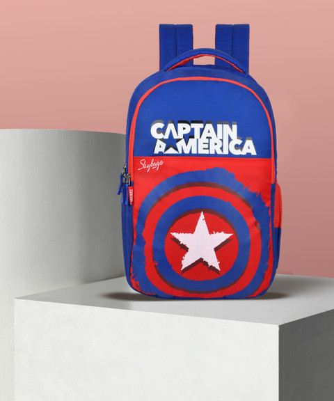 SKYBAGS MARVEL CAPTAIN AMERICA SCHOOL BP 03 BLU 30 L Backpack Blue