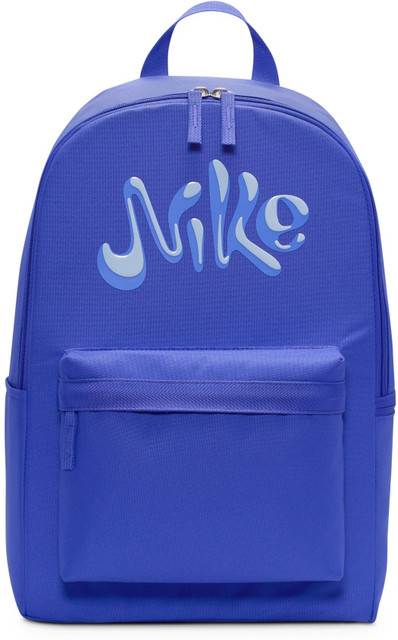 blue and white nike backpack