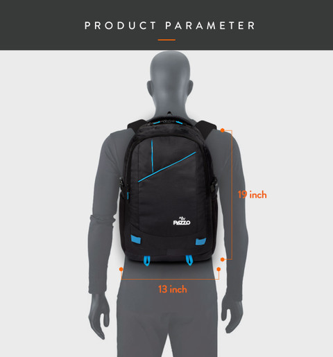 PAZZO 35L Laptop Bag upto 15.6" Laptop with Rain Cover for Office /College/Travel 35 L Laptop Backpack Black - Blue - Price in India | Flipkart.com PAZZO 35L Laptop Bag upto 15.6" Laptop with Rain Cover for Office /College/Travel 35 L Laptop Backpack Black - Blue - Price in India | Flipkart.com