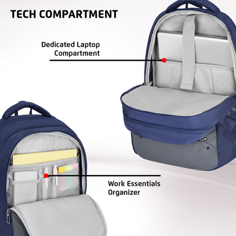 SAFARI Spade 1 34 L Laptop Backpack Navy Blue - Price in India