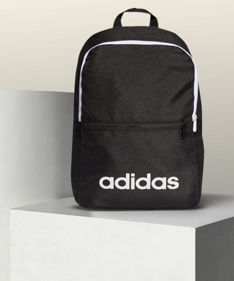 ADIDAS LIN CLAS BP DAY 23 L Backpack BLACK/BLACK/WHITE - Price in India |  Flipkart.com