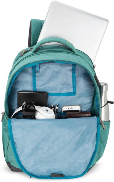 ARISTOCRAT MATT GREEN LAPTOP BACKPACK WITH USB CHARGING PORT 32 L