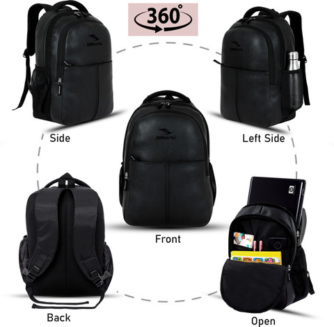 Airwin Compact leather Laptop Bag for Professionals Waterproof School Bag  25 L Backpack