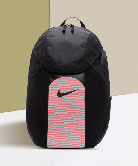 black and pink nike backpack