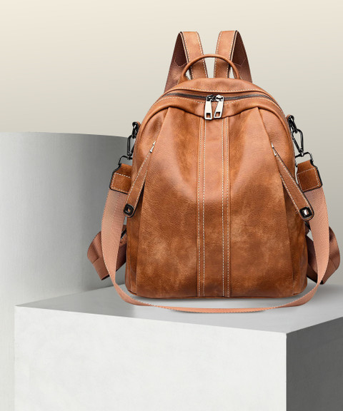 HouseOfCommon Women Leather Convertible Shoulder Bag Ladies Anti