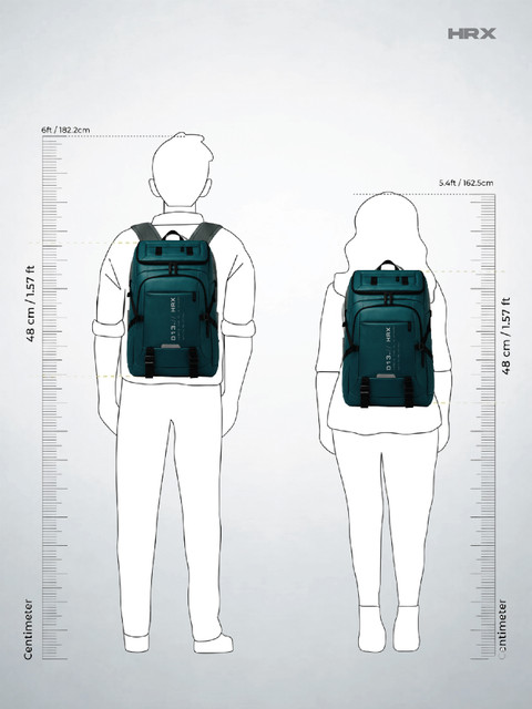 HRX by Hrithik Roshan Laptop 41 L Backpack Teal - Price in India