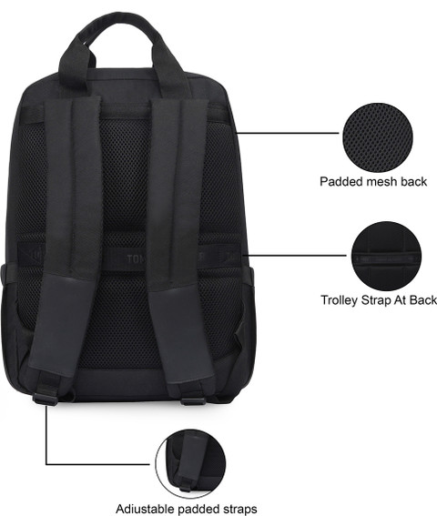 TOMMY HILFIGER Hornet 15 L Laptop Backpack Black Price in India
