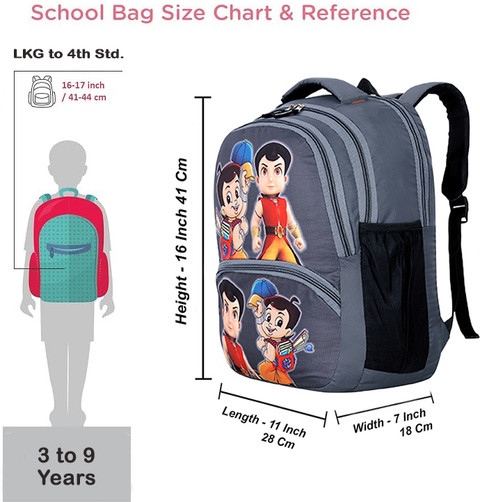 CROPOUT Chhota Bheem 16 Inch Kids Backpack with Compartments School Bag  for Boys 25 L Backpack