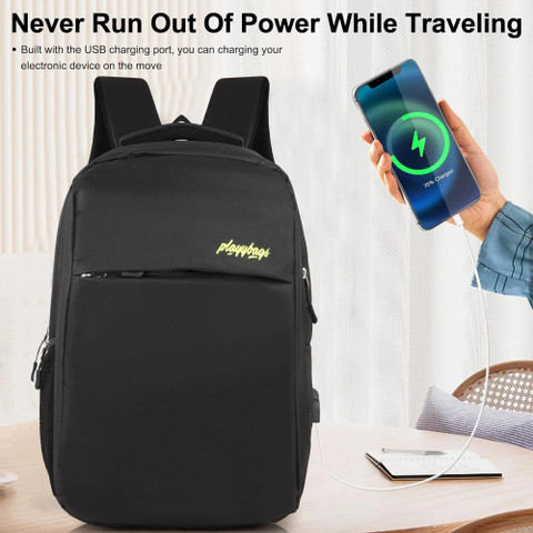 PLAYYBAGS Backpack 35L Main Compartments Bottle Pocket Front