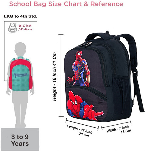 CROPOUT For Boys 16 Inch Spiderman Backpack for Girl Trendy and Spacious  School Bag 25 L Backpack