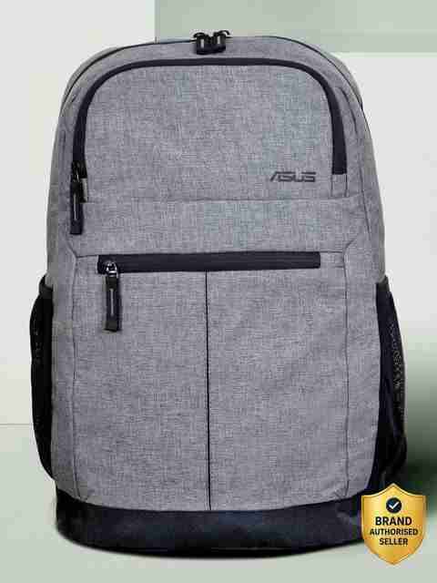 asus laptop backpack india ASUS AP1601, Two Large Front Pocket, with Luggage strap, for 16-inch laptop,  0.40 kg 18 L Laptop Backpack Charcoal Grey - Price in India